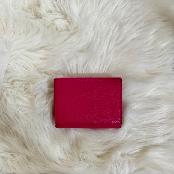 Gucci Fuchsia Leather Card Holder - Picture 4 of 6
